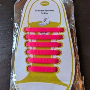 HYFAM no tie flat shoelaces for kids